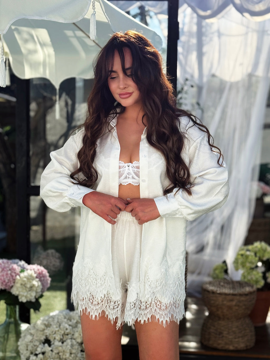 Boho Linen White Set