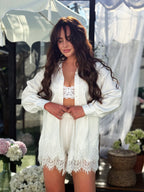 Boho Linen White Set