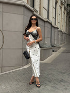 Classic Polka Lace Dress
