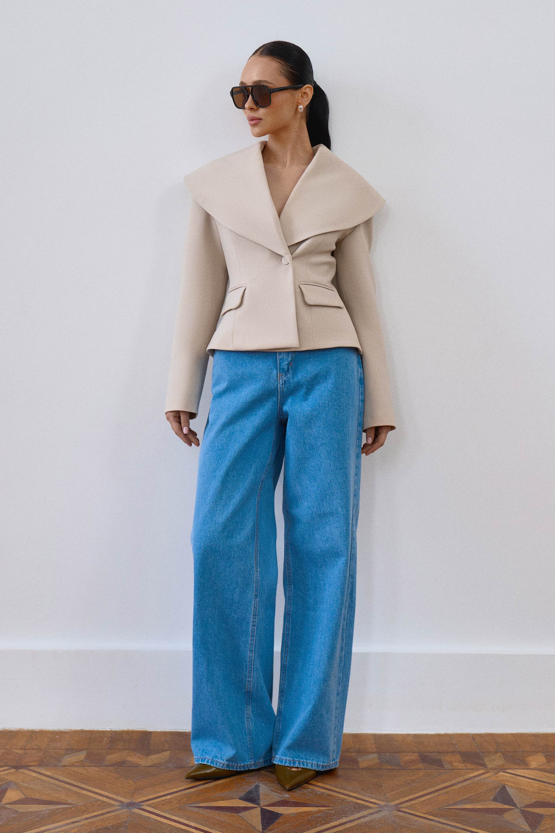 Architectural Jacket Ivory