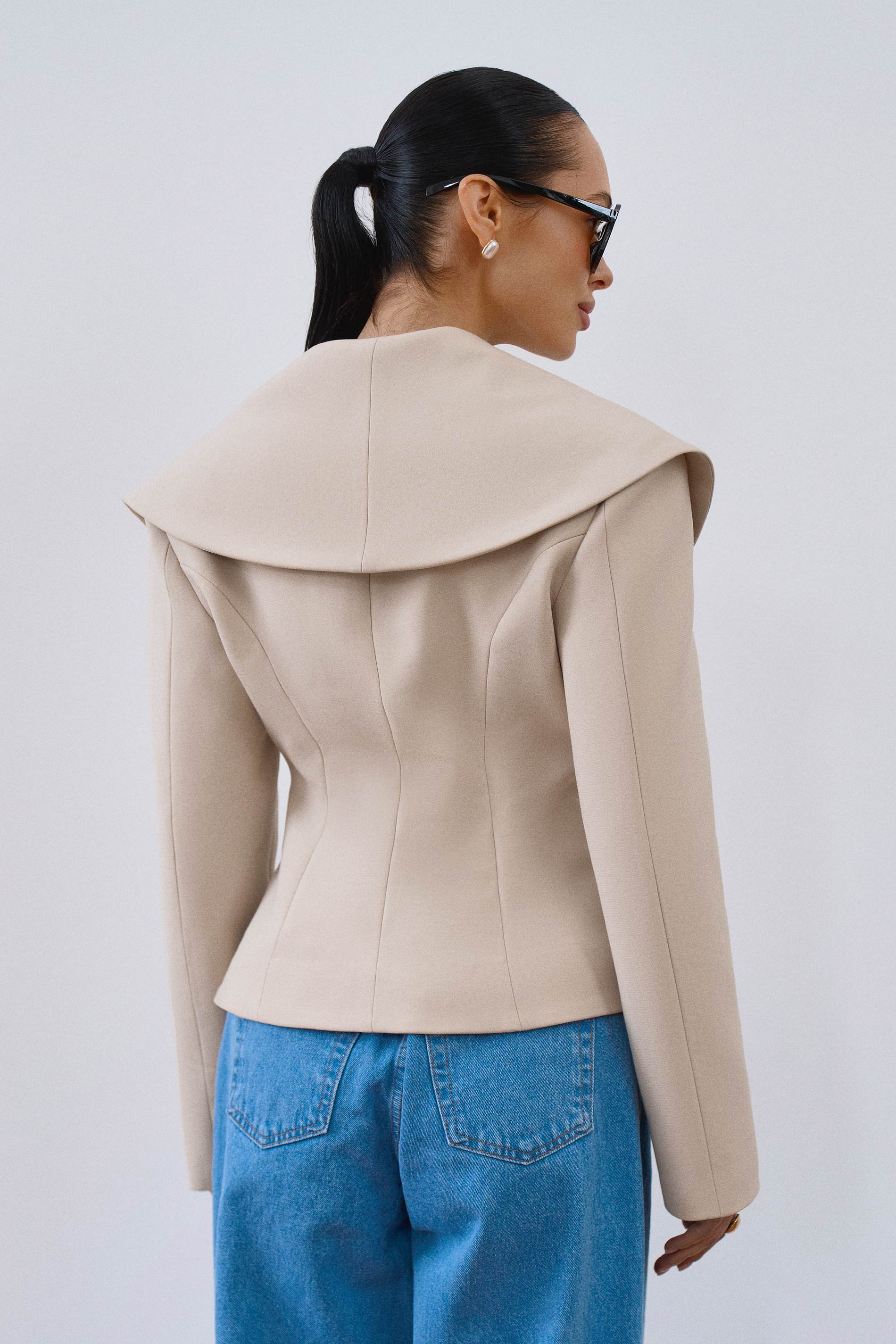 Architectural Jacket Ivory