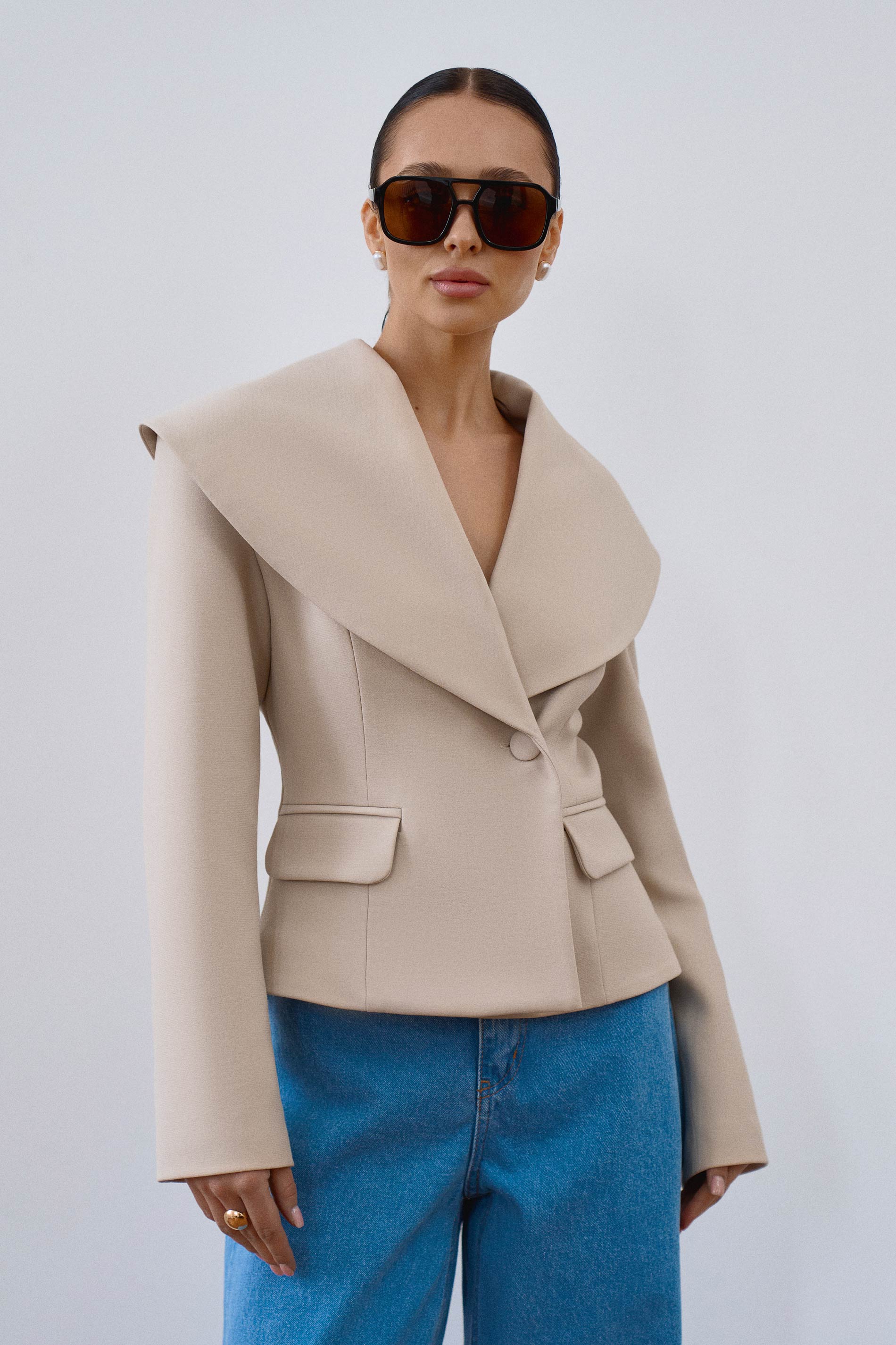 Architectural Jacket Ivory