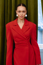 Mini-length dress Red