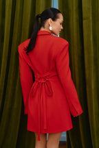 Mini-length dress Red