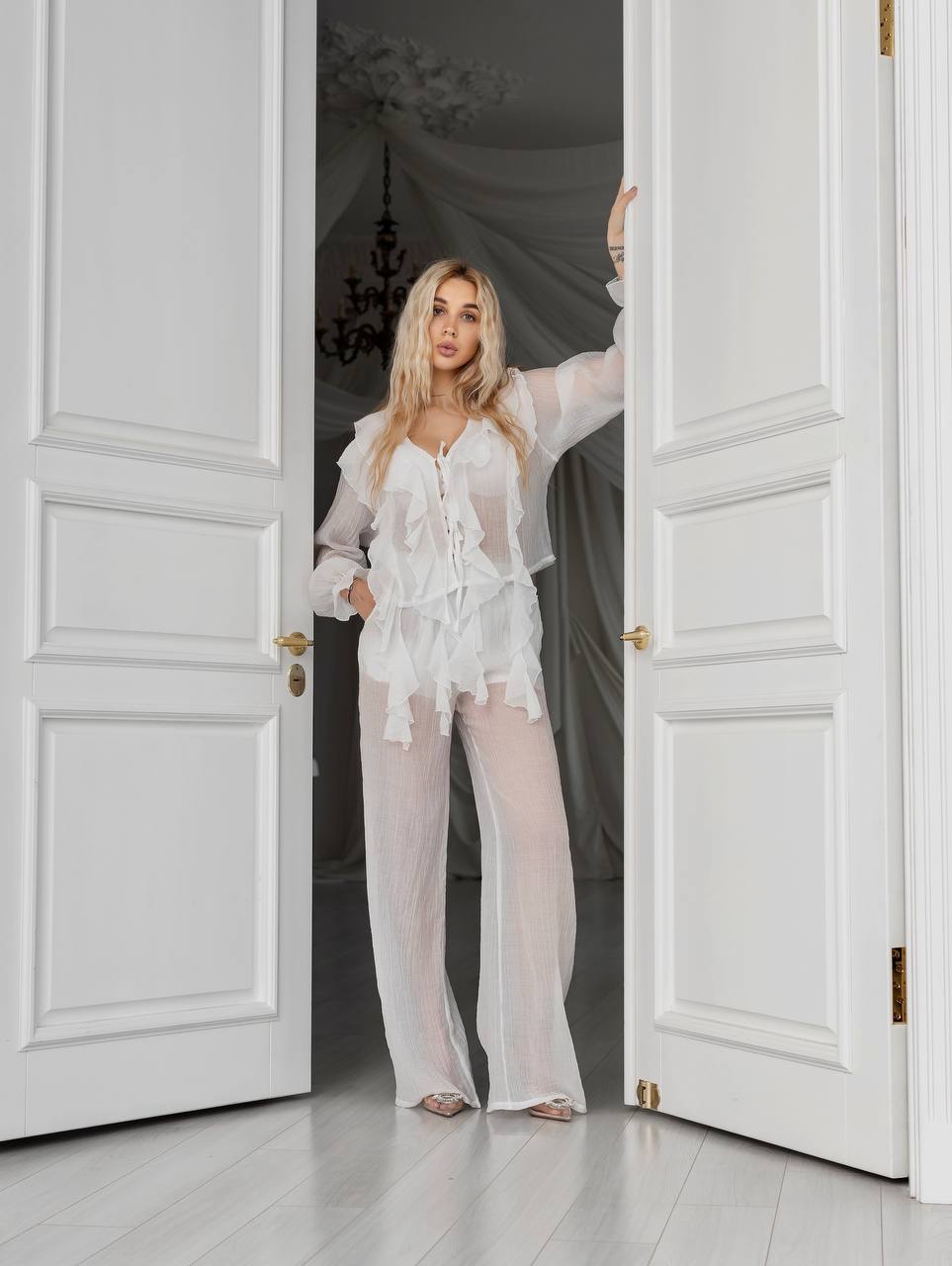 Boho Flow Blouse White