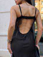 Midnight Satin Dress
