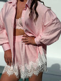 Boho Linen Pink Set