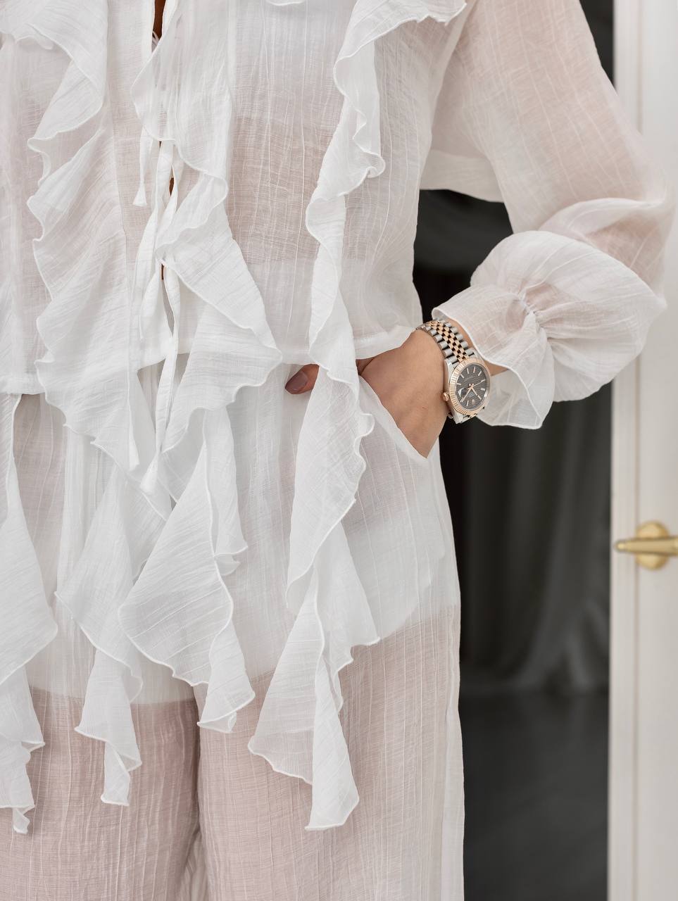 Boho Flow Blouse White