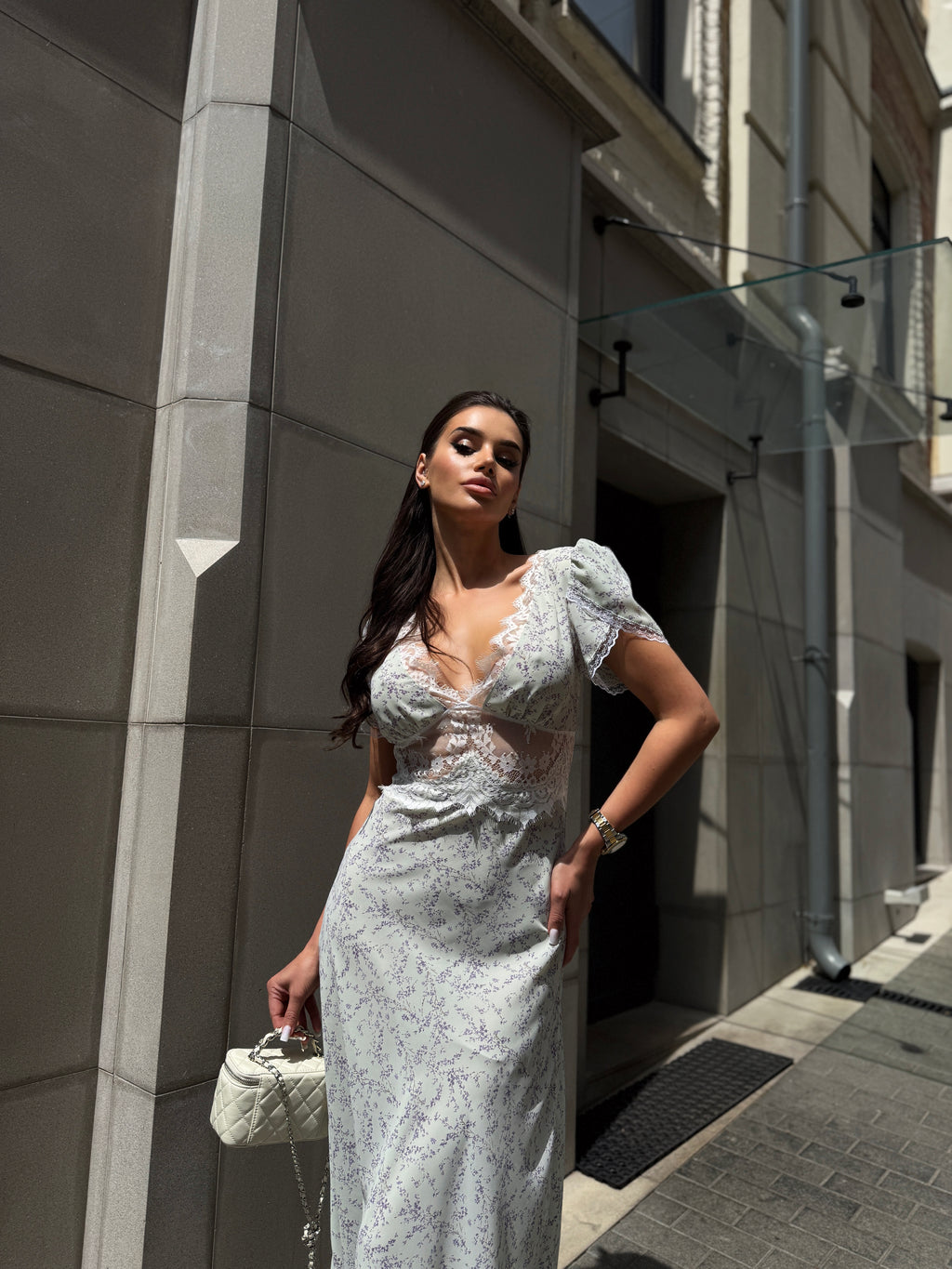 Lavender Lace Dress