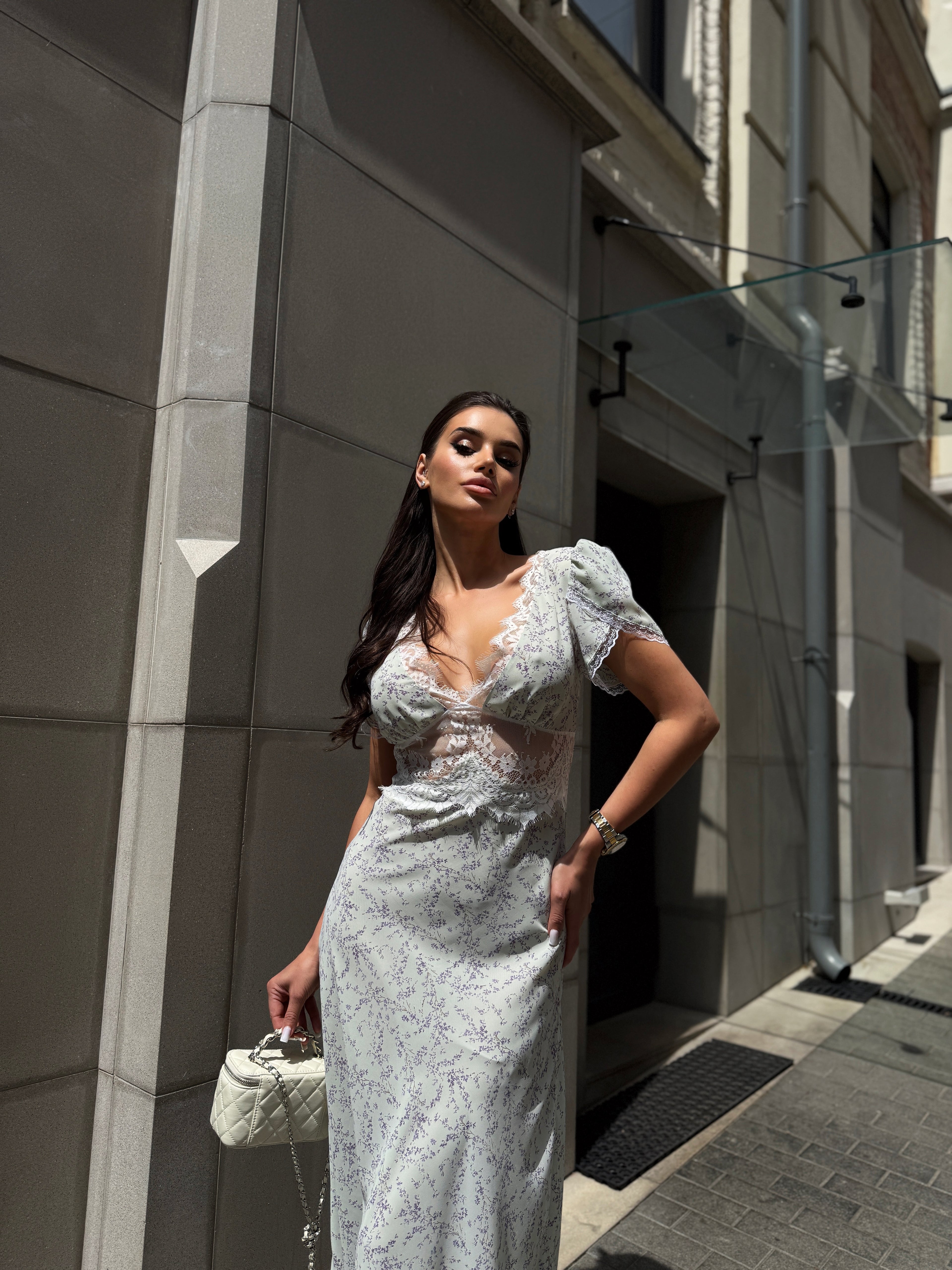 Lavender Lace Dress