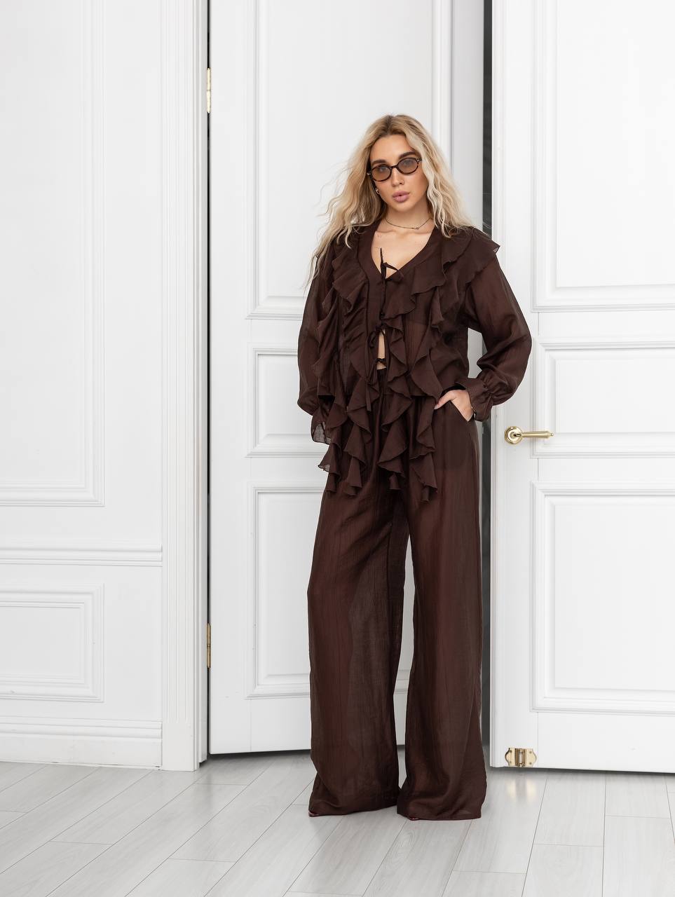Boho Flow Blouse Chocolate