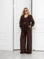 Boho Flow Blouse Chocolate