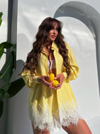 Boho Linen Yellow Set
