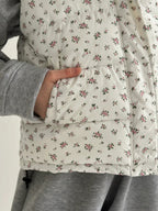 White Floral Vest