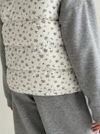 White Floral Vest