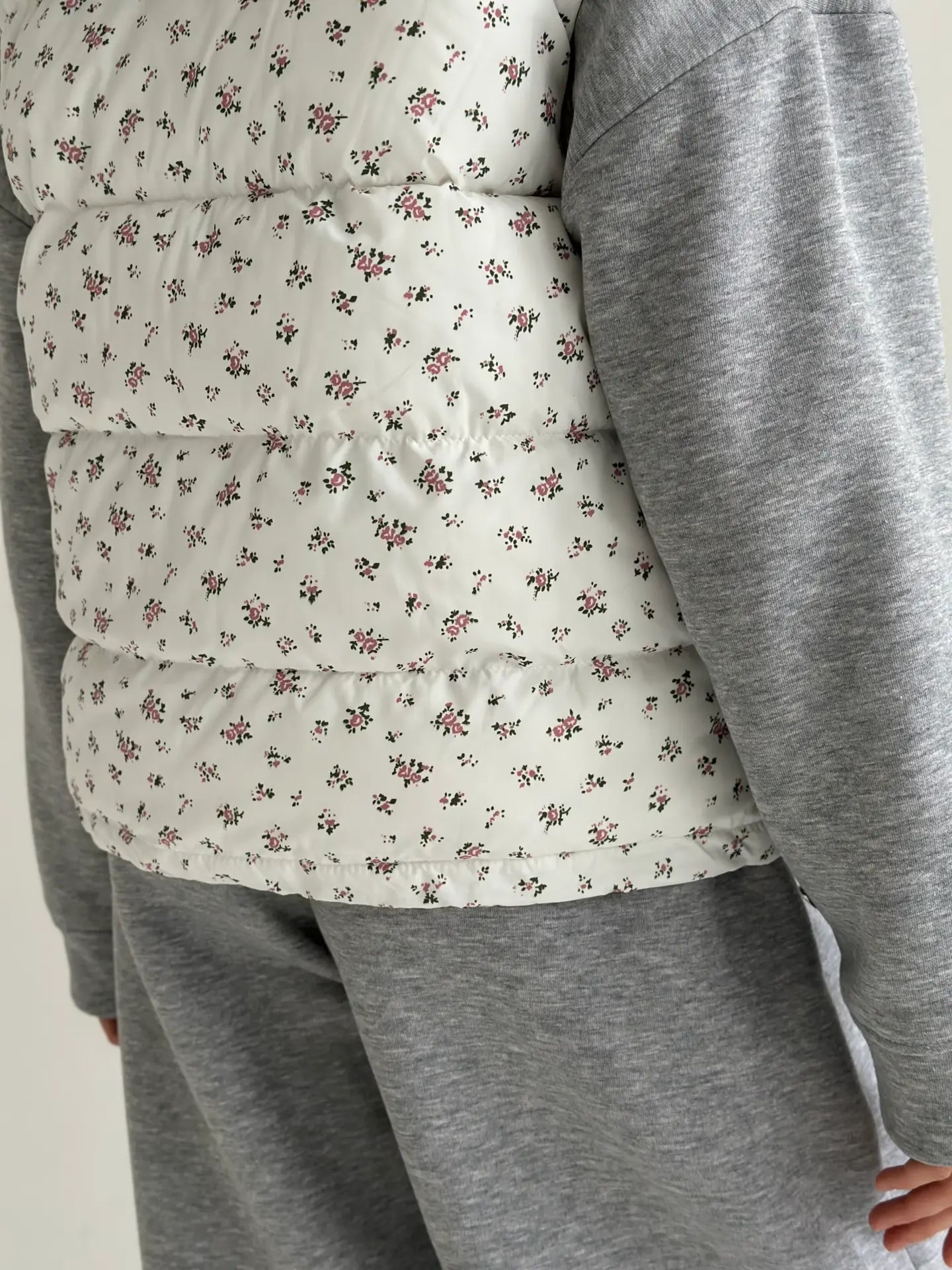 White Floral Vest