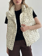 Milk Floral Vest Red Flowers