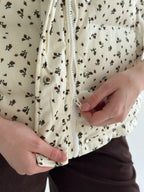 Milk Floral Vest Red Flowers