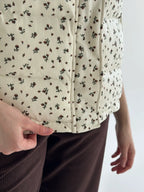 Milk Floral Vest Red Flowers
