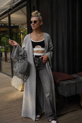 Angora Knit Maxi Cardigan