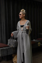Angora Knit Maxi Cardigan
