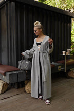 Angora Knit Maxi Cardigan