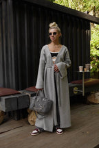 Angora Knit Maxi Cardigan