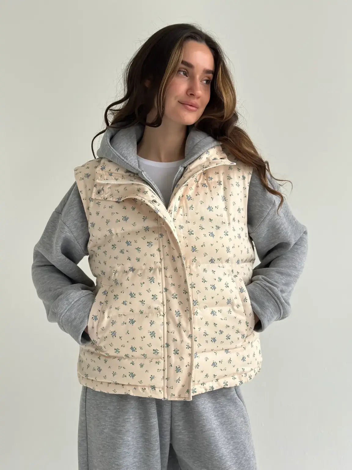 Milk Floral Vest