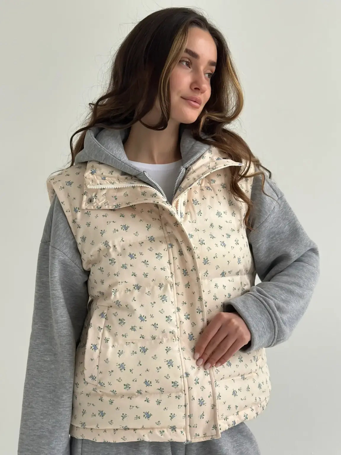 Milk Floral Vest
