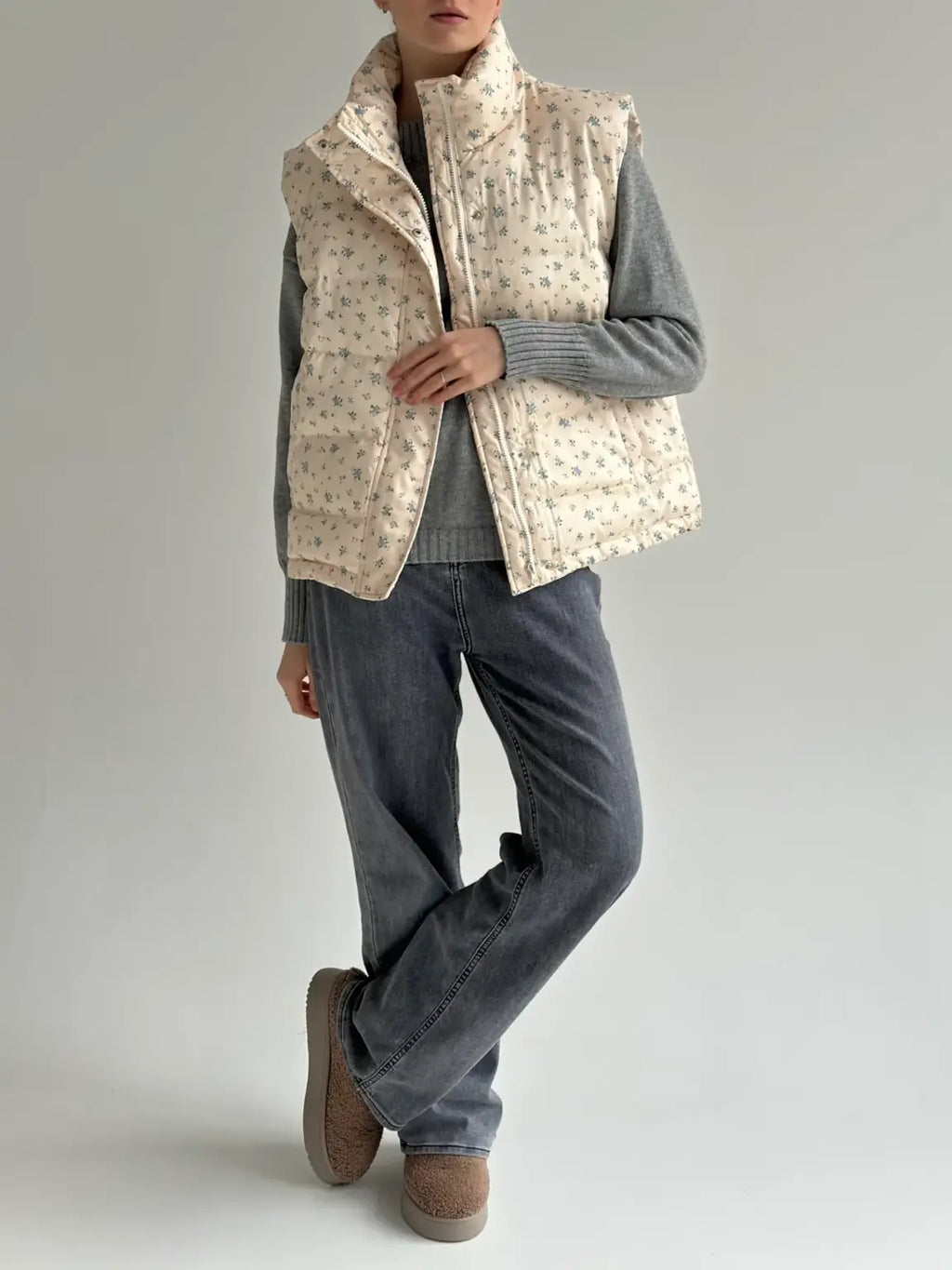 Milk Floral Vest