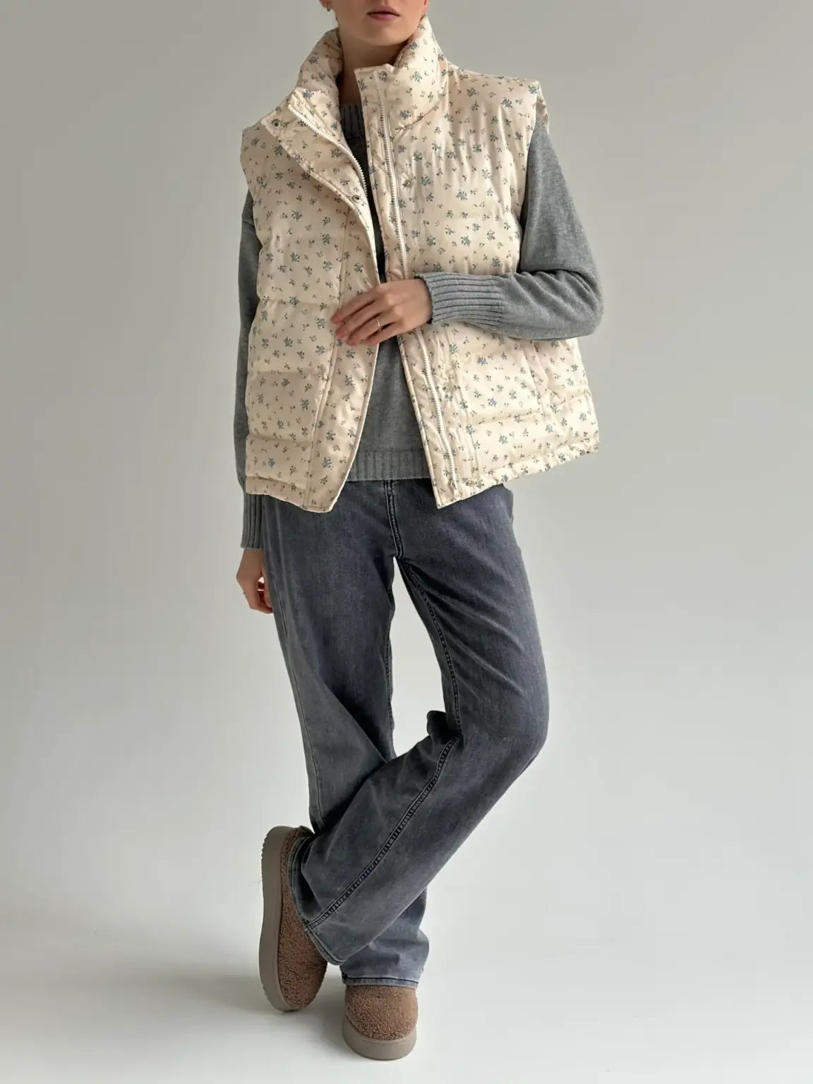 Milk Floral Vest
