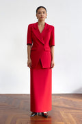Fitted Blazer Red