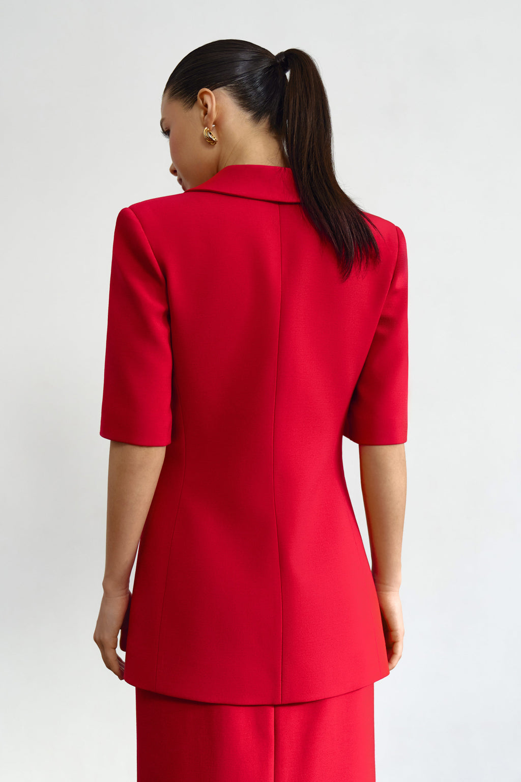 Fitted Blazer Red