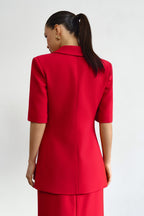 Fitted Blazer Red