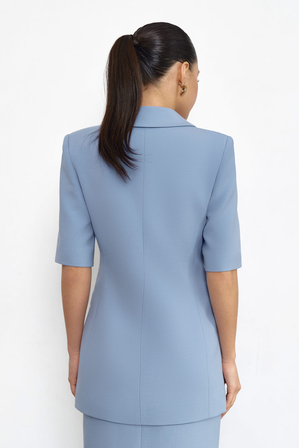 Fitted Blazer Blue