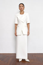 Fitted Blazer White