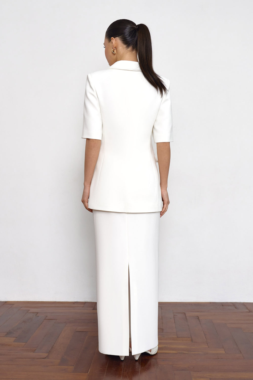 Fitted Blazer White