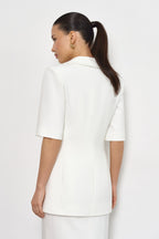 Fitted Blazer White