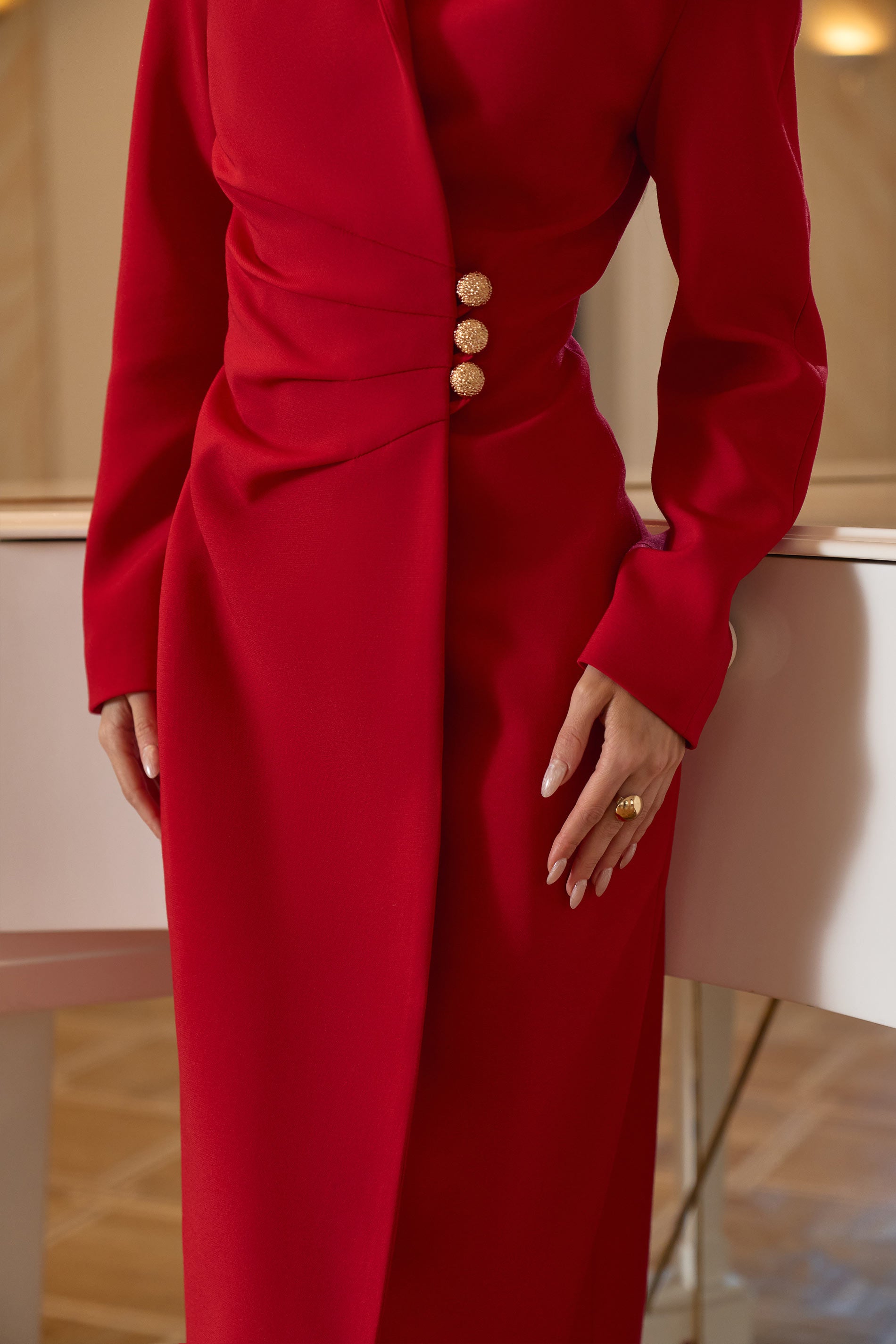 Midi Red dress