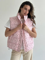Pink Floral Vest