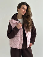 Pink Floral Vest