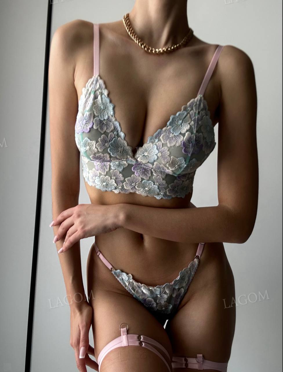 Melania Mint Lingerie Set